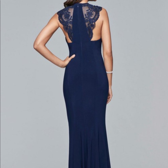 Faviana Dresses & Skirts - ⚡️Sale💥 NWT Faviana Navy Blue Gown